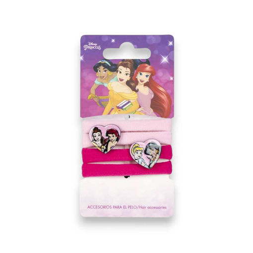 Picture of PRINCESS HAIR ELASTICS 4 PACK